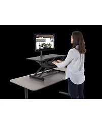 Victor High Rise Compact Height Adjustable Sit-Stand Workstation