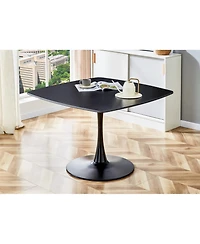 Streamdale Furniture 42.1" Mid-Century Dining Table: Round Top, Seats 4-6