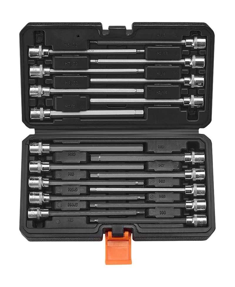Sugfit 18-Piece Extra Long Allen Hex Bit Set for Hard-to-Reach Applications