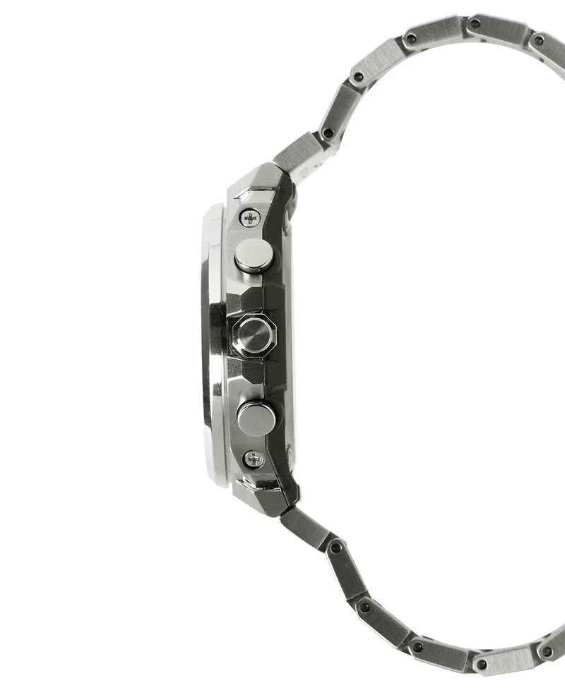 G-Shock Men's Japanese Quartz Silver-Tone Stainless Steel Watch, 44.2mm