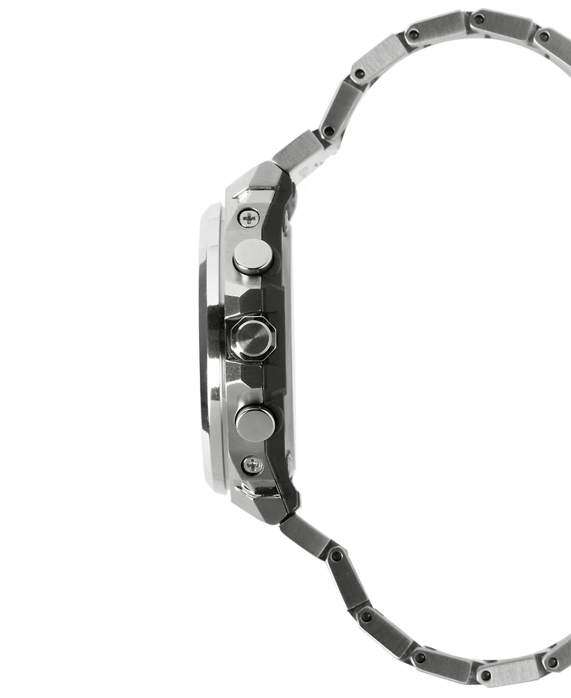 G-Shock Men's Japanese Quartz Silver-Tone Stainless Steel Watch, 44.2mm