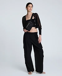 Kenneth Cole Women's Saddle-Shoulder Cropped Cardigan