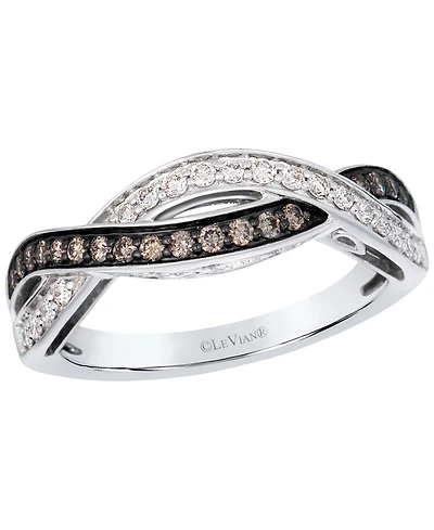 Le Vian Chocolate Diamond (0.20 ct. t.w.) & Vanilla Diamond (0.19 ct. t.w.) Ring in 14k Vanilla Gold