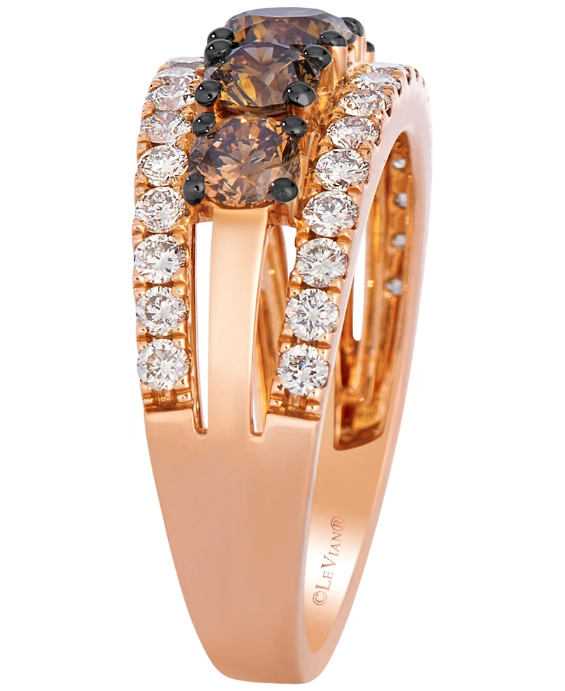 Le Vian Chocolate Diamond (1.27 ct. t.w.) & Nude Diamond (0.71 ct. t.w.) Ring in 14k Strawberry Gold