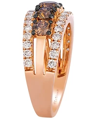Le Vian Chocolate Diamond (1.27 ct. t.w.) & Nude Diamond (0.71 ct. t.w.) Ring in 14k Strawberry Gold