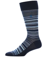 Perry Ellis Portfolio Men's Striped Crew Socks