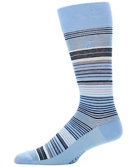 Perry Ellis Portfolio Men's Striped Crew Socks