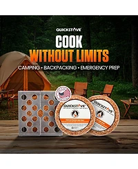 Aofar Portable Stove with 2 Fire Starters, Lightweight Stainless Steel Wood Burning Stove