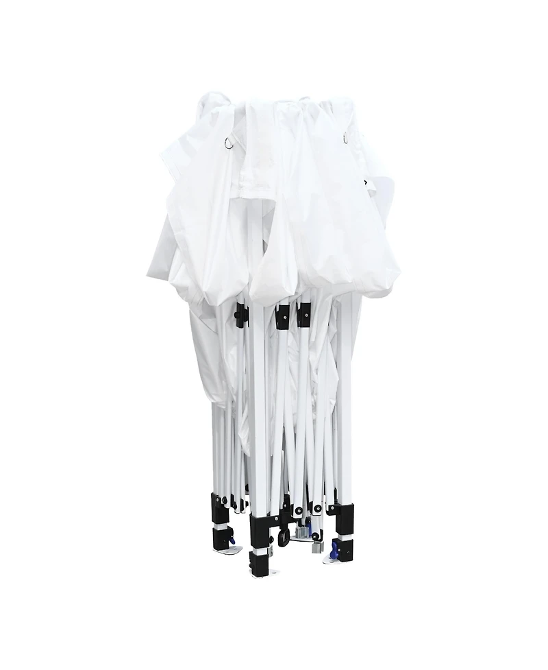 InstaHibit Ez Go 10x10ft Pop Up Canopy Tent w/ 4 Sidewalls Instant Shelter Event