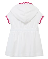 Little Me Baby Girls' Zipper Short-Sleeve Swim Cover-Up