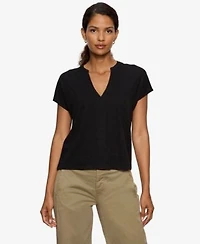 Sanctuary Womens Notched Muscle T Shirt