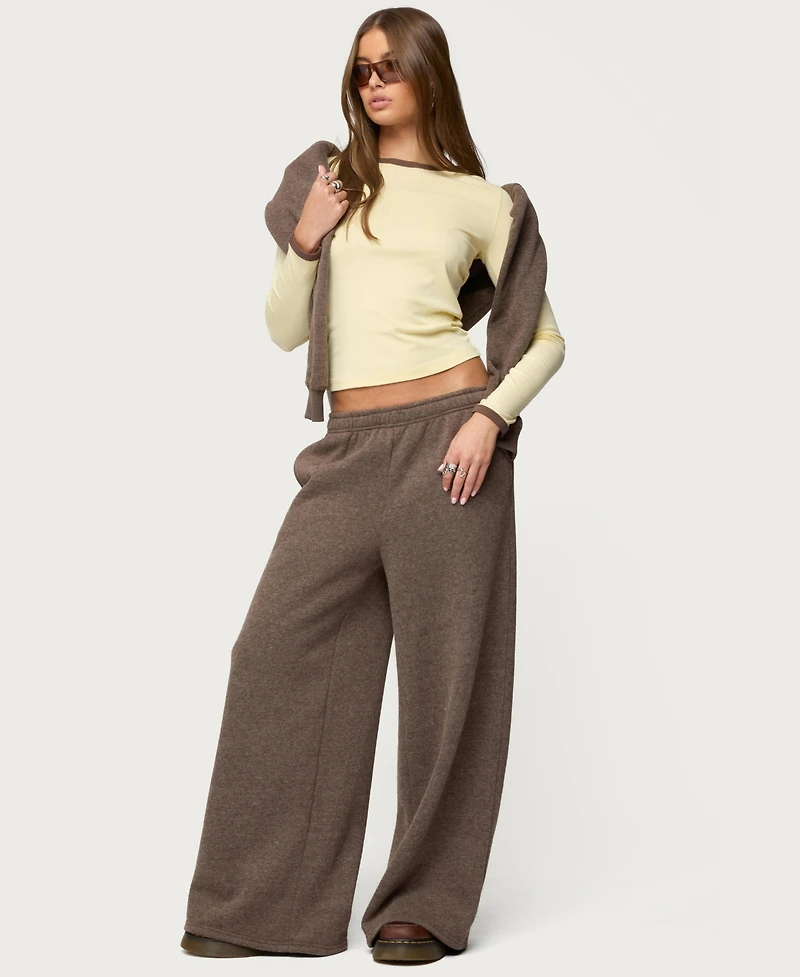 Edikted Women's Zander Contrast Long Sleeve T Shirt