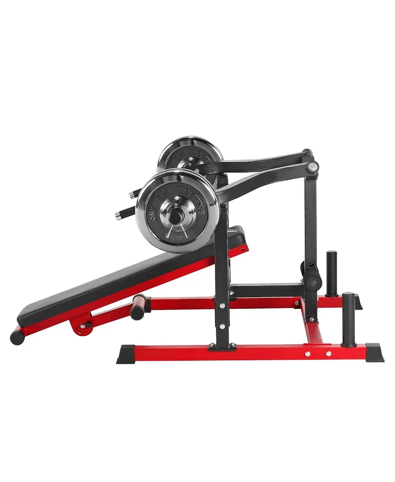 Sugfit Chest Press Machine Adjustable Bench Press Trainer for Home Gym 450 Lb