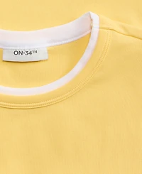 On 34th Women's Tipped Meet & Greet T-Shirt, Macy's Exclusive