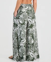 Dotti Women's Smocked-Waist Cover-Up Pants