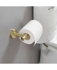 Greenspring 5-Piece Bath Hardware with Towel Bar rack Hook Toilet Paper Holder and Ring Set