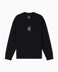 A X Armani Exchange Men's Icon Logo Fleece Crewneck Sweatshirt