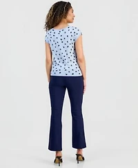 I.N.C. International Concepts Petite Cap Sleeve Sweater Mid Rise Bootcut Pants Macys Exclusive