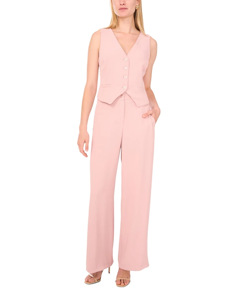 1.state Women's High Waist Wide-Leg Pants