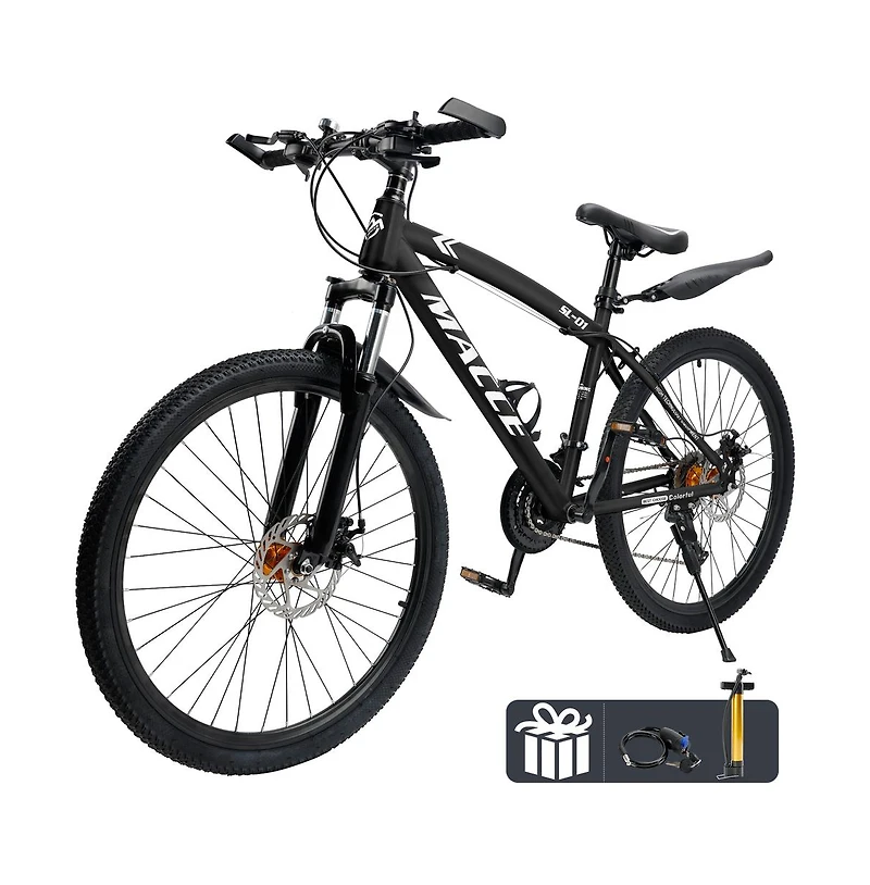 Artudatech -Inch 27-Speed Mountain Bike with Lock-Out Fork & Dual Disc Brakes for Versatile Riding