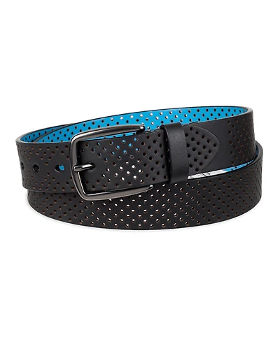 Tommy Bahama Men's Perforated Casual Leather Belt