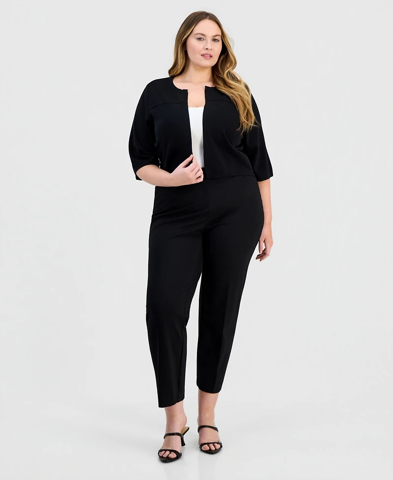 Robbie Bee Plus Half-Sleeve Sweater Shrug