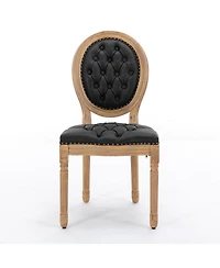 Simplie Fun Antique French Style Wood Frame Dining Chairs Set