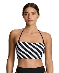 Lauren Ralph Women's Longline Bandeau Swimsuit Bra