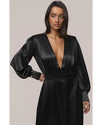 Jluxlabel Women's Satin Radiance Bodysuit.
