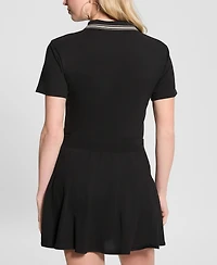 Guess Women's Suzanne Logo Graphic Polo Shirt