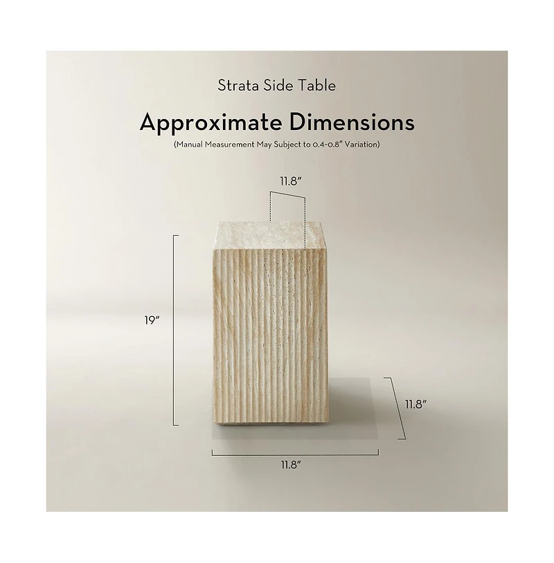 Z Gallerie Strata Side Table