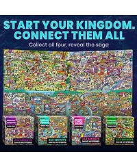 Quokka 1000 Piece Puzzle for Adults with 223 Hidden Secrets & Audio Story – Blush Lotus Kingdom