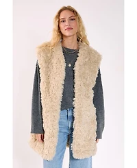 Nasty Gal Women's Curly Faux Fur Borg Gilet