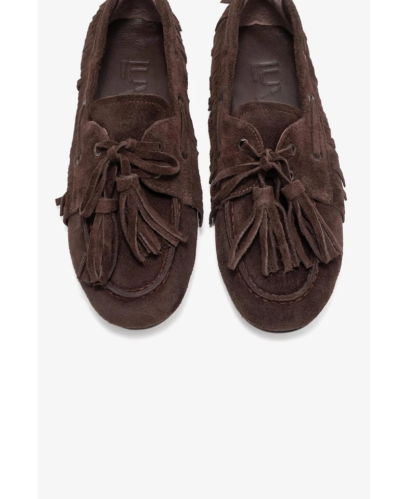 Forever & Always Shoes Women's Fenora Leather Tassel Loafer