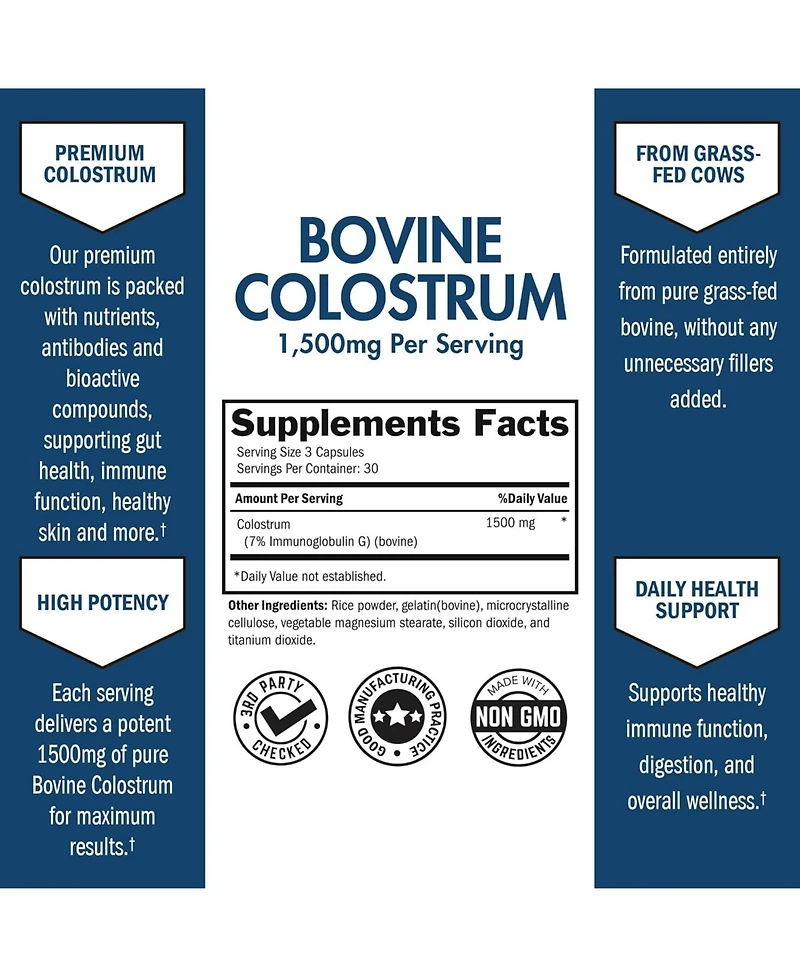 Bioschwartz Colostrum Supplement, 90ct