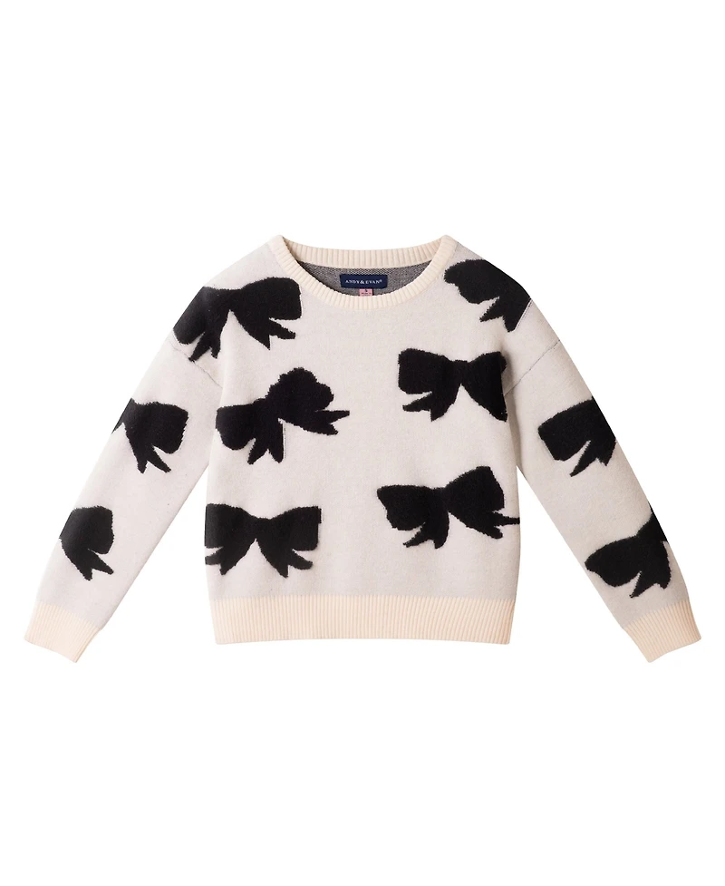 Andy & Evan Toddler Girls Bows Sweater & Legging Set