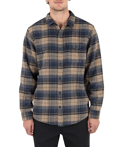 Hurley Men's Portland Plaid Long-Sleeve Shirt