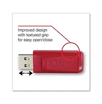 Verbatim 98525 Store 'n' Go 128 Gb Usb Flash Drive - Red