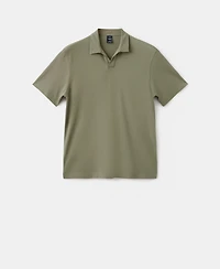Mango Men's Cotton Pique Polo Shirt