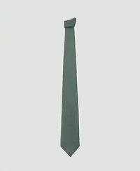 Mango Men's Plain Silk Tie
