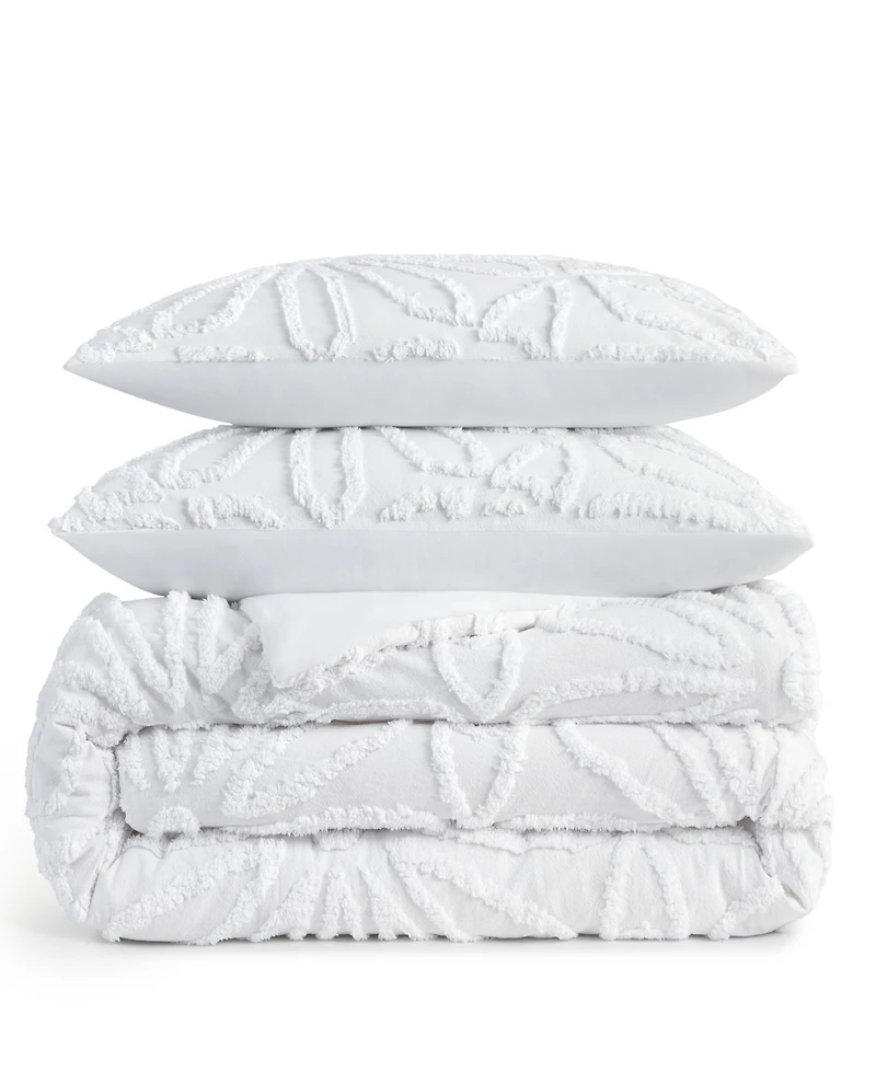 Peri Home Chenille Medallion 3-Pc. Duvet Cover Set, King