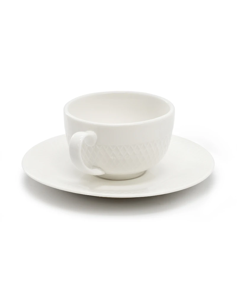 Elama Luna 12-Pc. Espresso Cup & Saucers, Service For 6