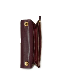 kate spade new york Deco Fine Grain Leather Soft Shoulder Bag