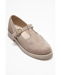 Forever & Always Shoes Women Janney Leather Strap Loafers