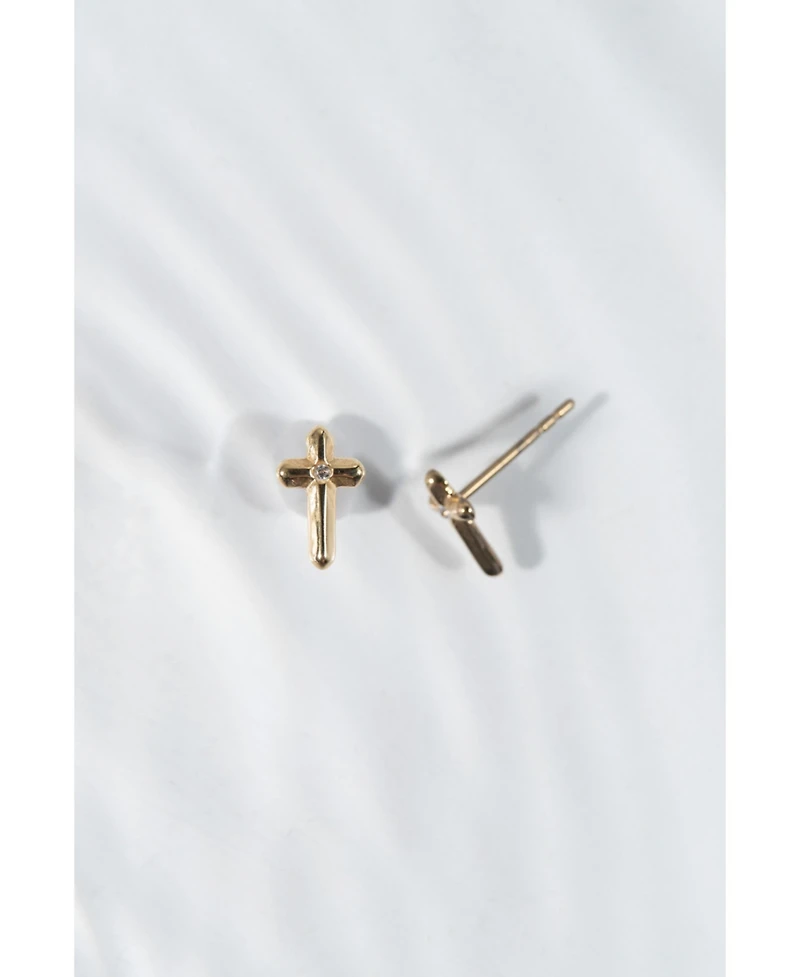Alex and Ani Cross Mini Studs