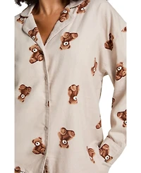 Hunkemoller Women's Jacket Flannel Twill Bear