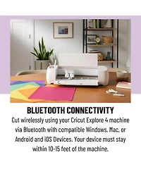 Cricut Explore 4 Cutting Machine and Easy Press 3 Combo with Htv Materials Bundle