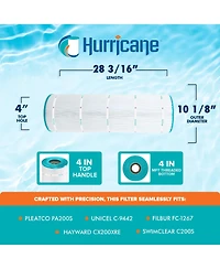 Hurricane Filters Advanced Pool and Spa Cartridge Filter Replacement