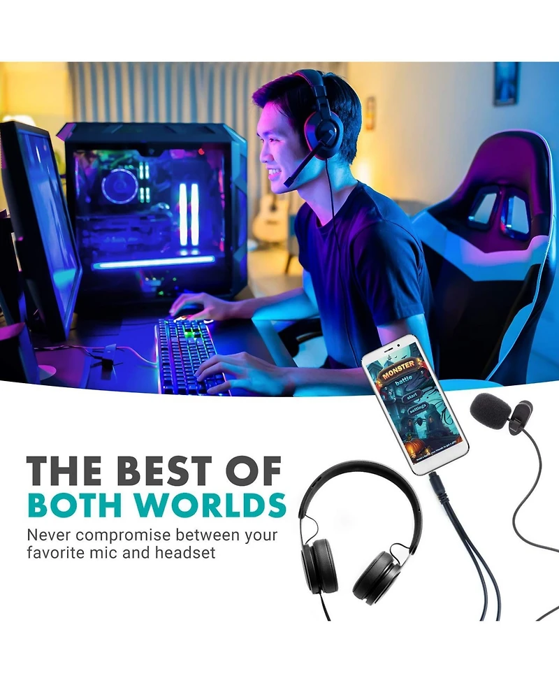 Movo TCB1 3.5mm Trs (Female) Microphone to Trrs (Male) Smartphone Adapter