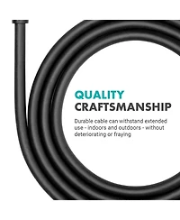 Movo Wga-1 6.35mm Guitar Cord to 3.5mm Extension Trs Male to Male Audio Cable